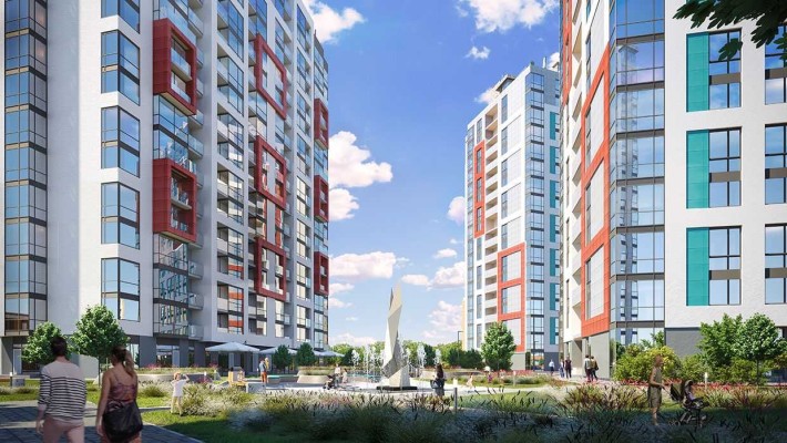 Продам видову 2-к квартиру 74 м2, ЖК Crystal Avenue бізнес-классу - фото 1