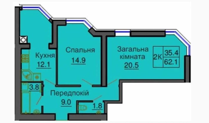 Без комісії! Продам 2-кімн. кв. в новобудові Софія Резиденс. Зданий. - фото 1