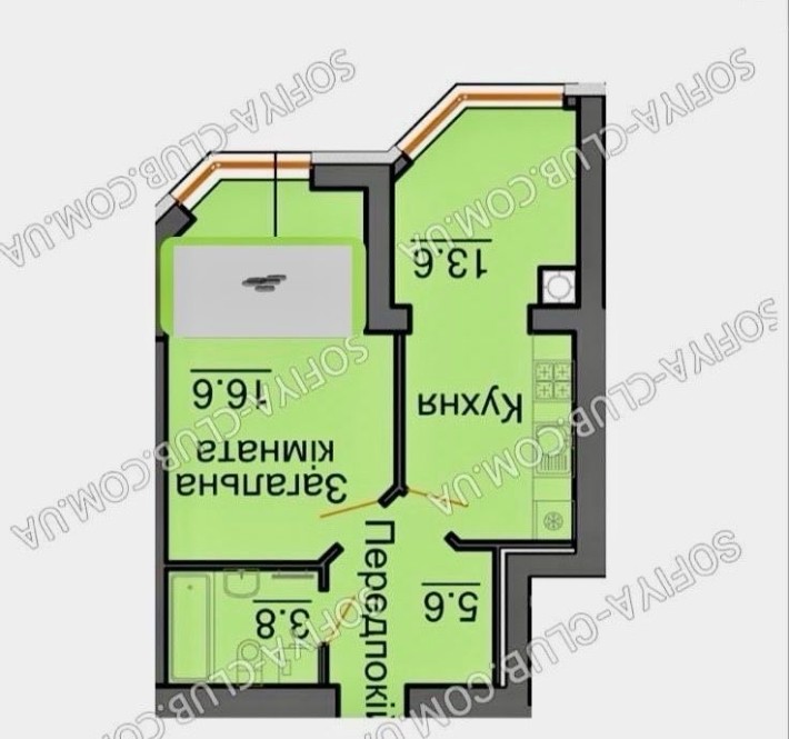 Продаж 1к Заходь роби ремонт‼️ жК софія резиденс - фото 1