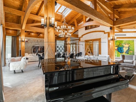 Аренда дом хотяновка 25 соток 700 м2 5 комнат зал баня терраса актуаль Осещина