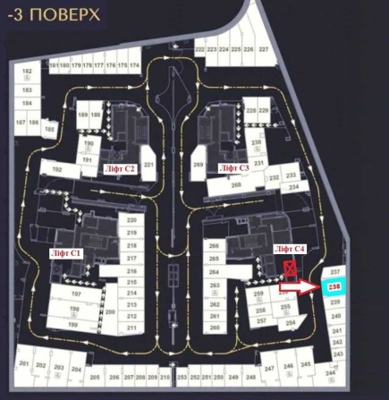Великий паркінг в ЖК Крістал Парк Тауер (пр-т Берестейський, 42). Без% - фото 1