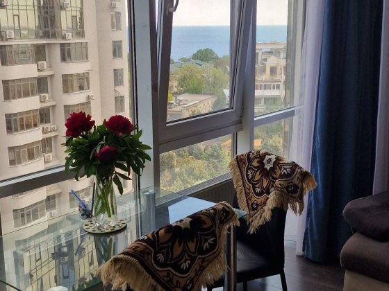 Посуточно 1ком. студия в Аркадии не дорого вид на море, фонтан, качели Одеса