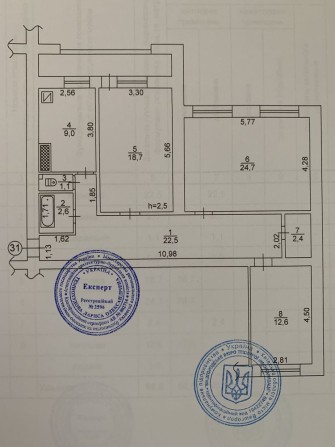 Квартира 3к вул. Набережна 22 - фото 1