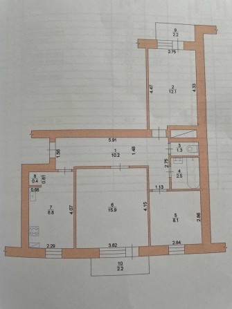 Продаж 3-кімнатної квартири з автономним опаленням і меблями - фото 1