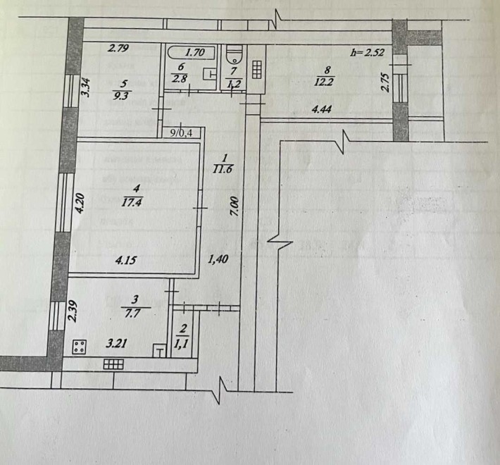 Продам 3-и кімнатну квартиру під ремонт в цегляному будинку - фото 1