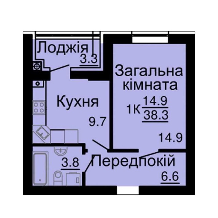 1к квартира в ЖК "Львівський Затишок" - фото 1