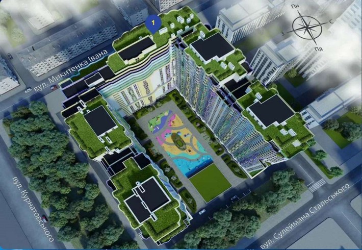 2-кімнатна квартира ЖК "Курнатовського" - фото 1