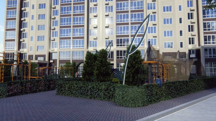 Двокімнатна квартира 47,67 м2 з терасою 41,3 м2 в ЖК Міленіум Парк - фото 1