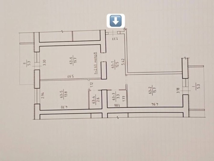 Продам чудову 2кім.квартиру в новобудові. - фото 1