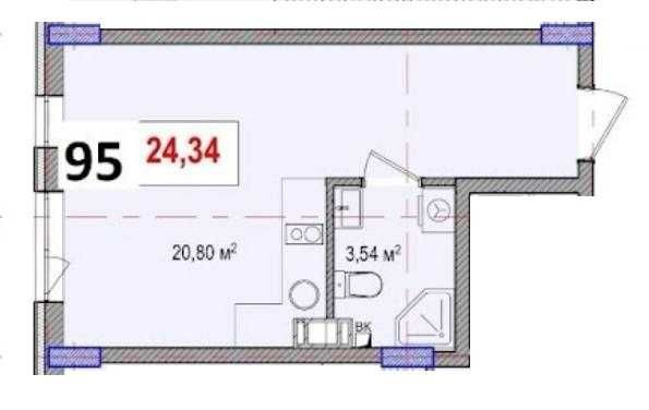 Смарт-квартира 24,34 м², Теремки-2, новобудова - фото 1