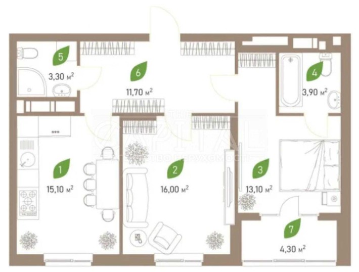 Продажа квартиры ЖК Парковые Озера 2, Воскресенка, Днепровский р-н - фото 1