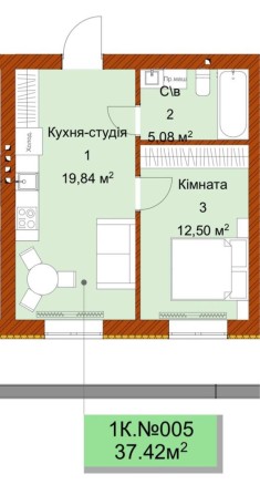 Квартира в новобудові АОГВ без комісіі Вишенька - фото 1