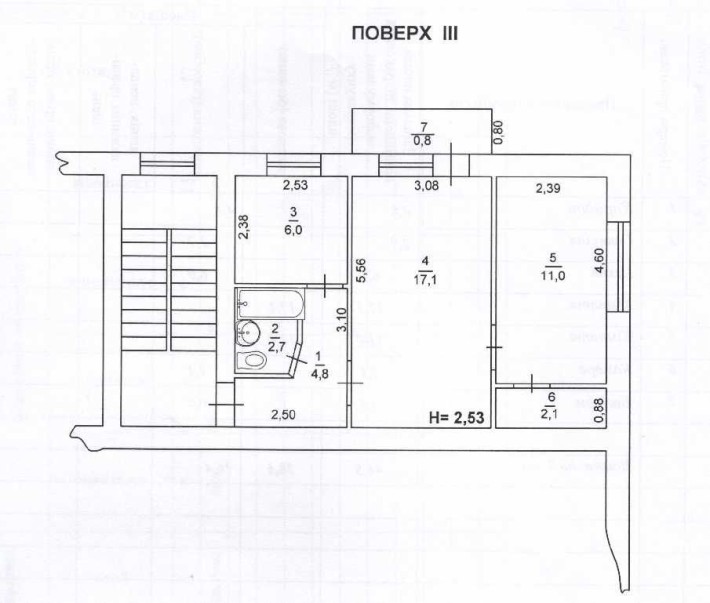 Продаж квартири м. Виноградів вул. Корятовича 1 - фото 1