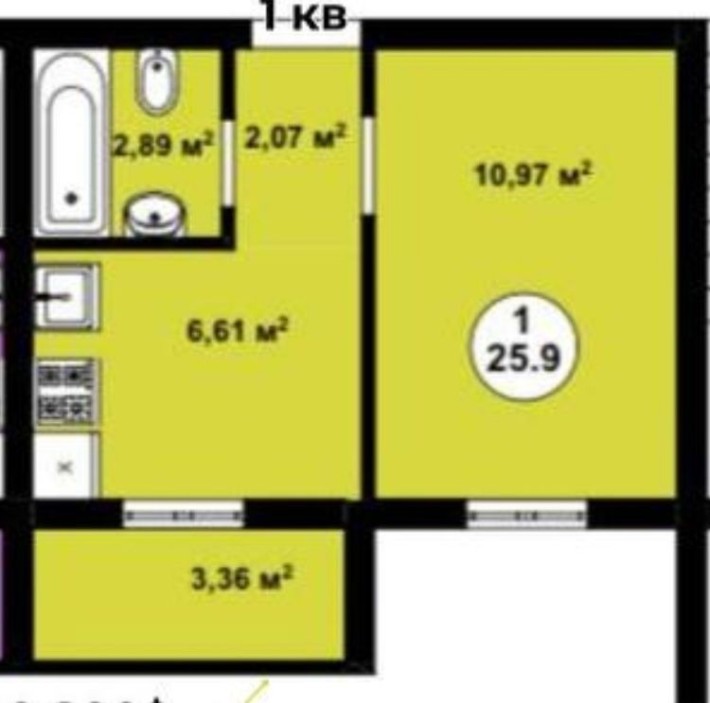 Продам 1-но кім квартиру  Боярка,  новий будинок ! - фото 1