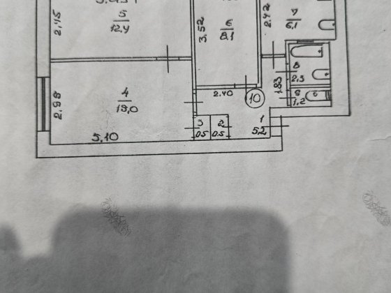 Терміново продам 3-х кімнатну квартиру 52,1 Прилуки