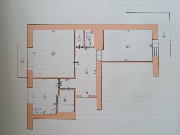 Продам двокімнатну  квартиру в центрі міста - фото 1