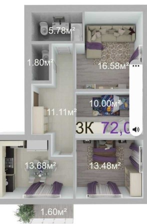 Продається 3-кімнатна квартира в ЖК «Краківський» - фото 1
