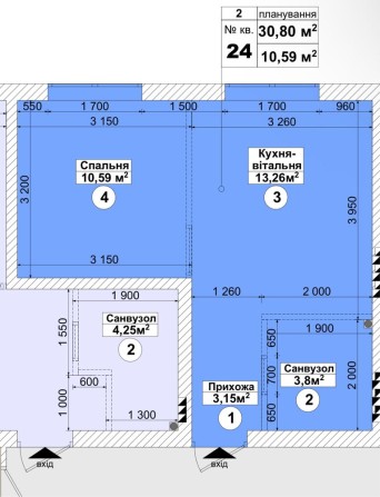 Продаж 1к квартиры ЖК Sanville Park с.Святопетрівске - фото 1