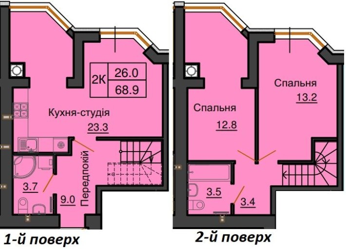2 кім.квартира Теремки, Новосілки, Чабани - фото 1