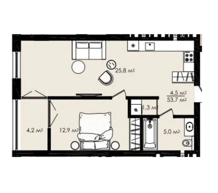 Продаж 1 кім.квартири від забудовника ЖК CENTRAL - фото 1
