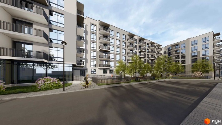 Продаж 1 кім.кв ,43,89 м2 , ЖК Falcon City , с.Скнилів . - фото 1
