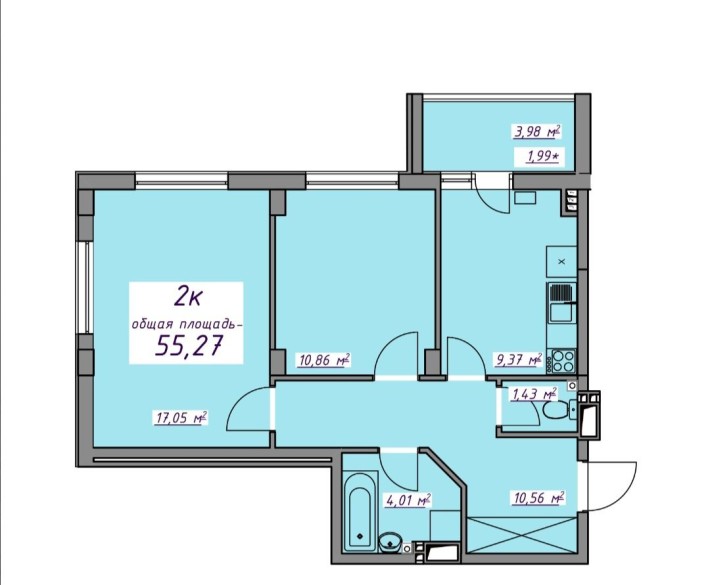 Продам 2х кімнатну квартиру 7 небо - фото 1