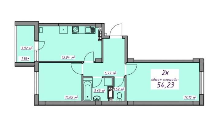 Продам 2 кімнатну квартиру 7 небо Є розсрочка - фото 1