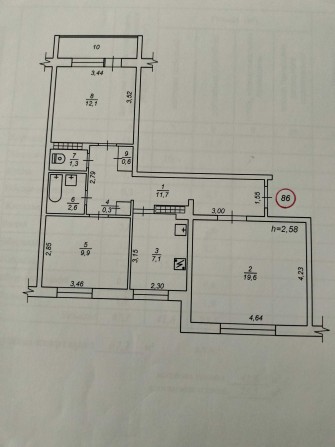Продам 3 кімнатну квартиру місто Вараш мк-н. Вараш - фото 1