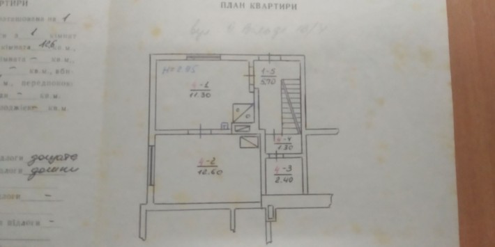 Продам однокімнатну квартиру (біля продуктового ринку) - фото 1