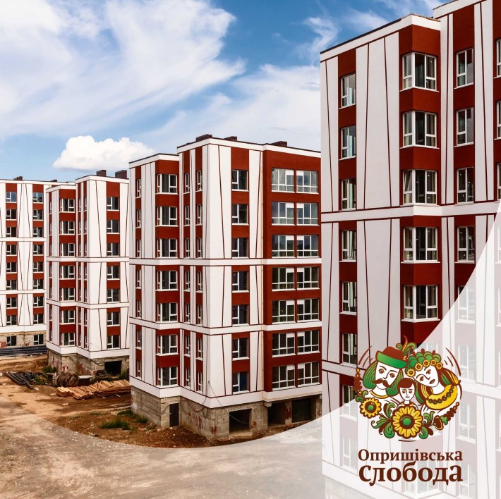 Двокімнатна квартира 53,6м з ФРАНЦУЗЬКИМ балконом Опришівська слобода - фото 1