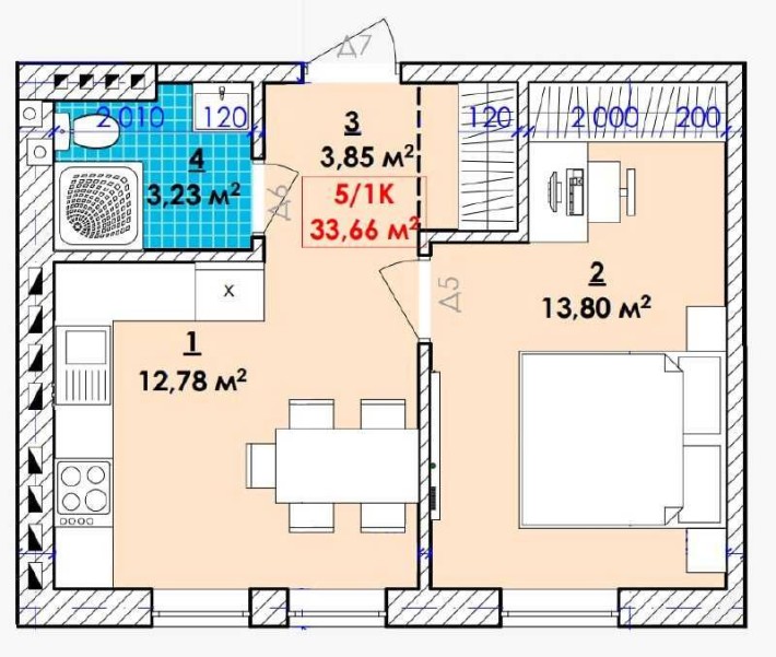 ТЕРМІНОВИЙ продаж 1 кімнатної квартири, можливий ТОРГ - фото 1