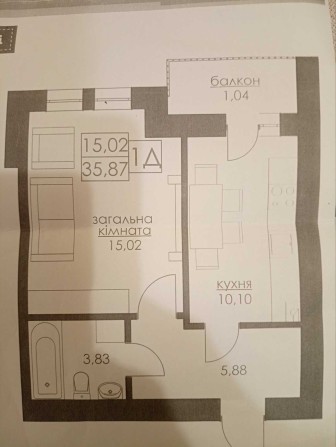 1 к Жк Київський  дешевше ніж у забудовника ТОРГ - фото 1