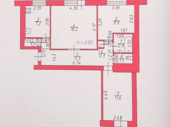 Видова 3-кім. квартира на Молоді (навпроти літака)! Луцьк