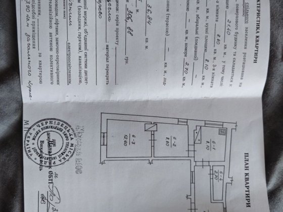 2 кімнатна квартира Черновцы