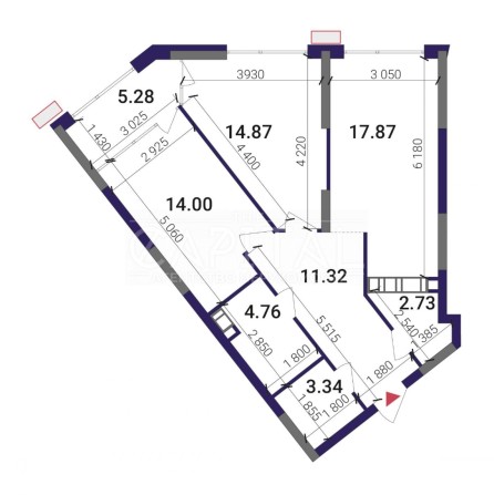 Продаж 2-х кімнатної квартири без ремонту ЖК Great - фото 1