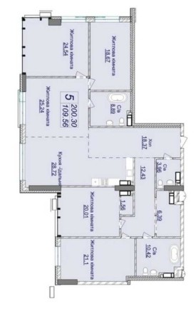 Продажа 4 к квартиры 200 кв м без ремонта ЖК Новопечерские Липки - фото 1