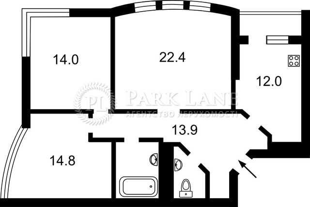 Продаж 3к квартири пр-т Науки 80А/73, Голосіївський район! - фото 1