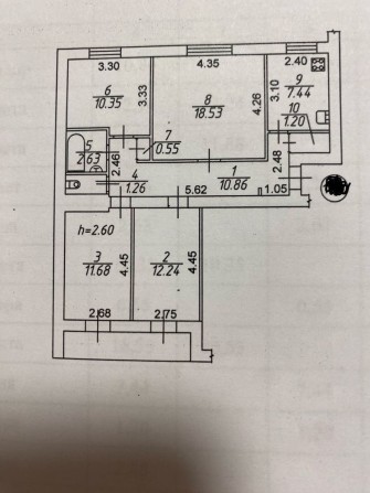 Продам 4к квартиру, 2/9, Чумаченка - фото 1