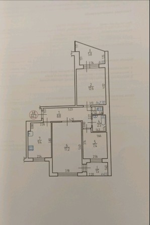 3-кімнатна квартира, 2/9, 40000 доларів - фото 1