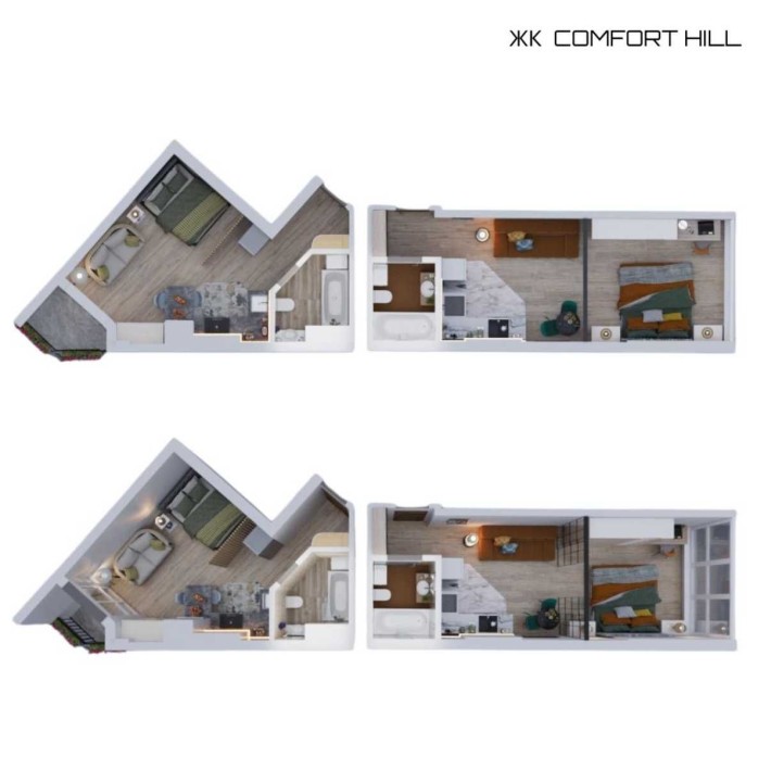 2 смарт-квартири за ціною однієї від ЗАБУДОВНИКА ЖК Comfort Hill - фото 1