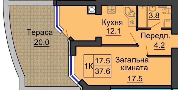 Софія Резиденс ( Молодіжна 10)  З ТЕРАСОЮ. - фото 1