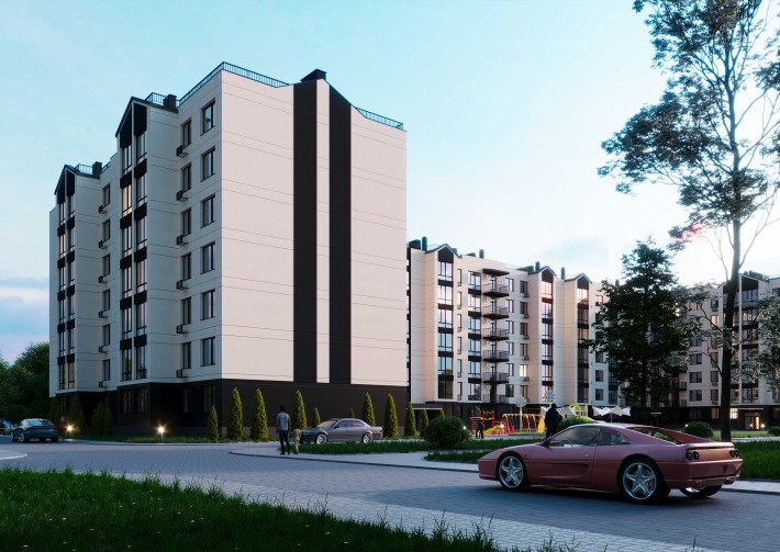 Сучасне планування 1к однокімнатна квартира 52,62 м² Європейські Липки - фото 1