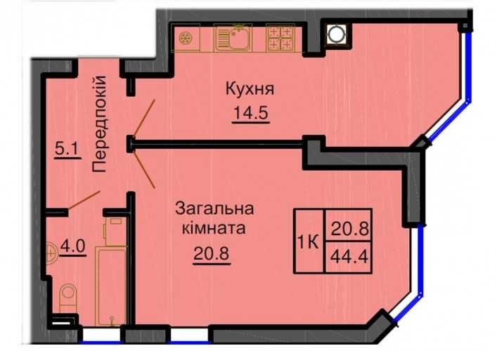 ‼️ Продам 1к квартиру 45м2 ГОТОВИЙ будинок Софія Клубний від Мартинова - фото 1