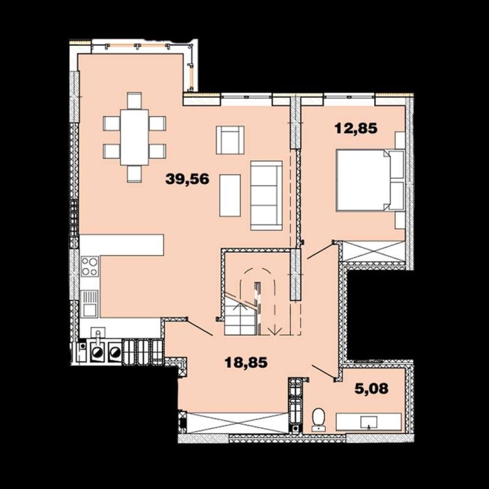 Квартира площею 146 м2 у 4 черзі ЖК «Crystal Avenue». 7 хв. до метро - фото 1