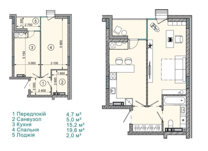 Власник. Продам 1 к квартиру, с. Софіївська Борщагівка, ЖК Sense City - фото 1