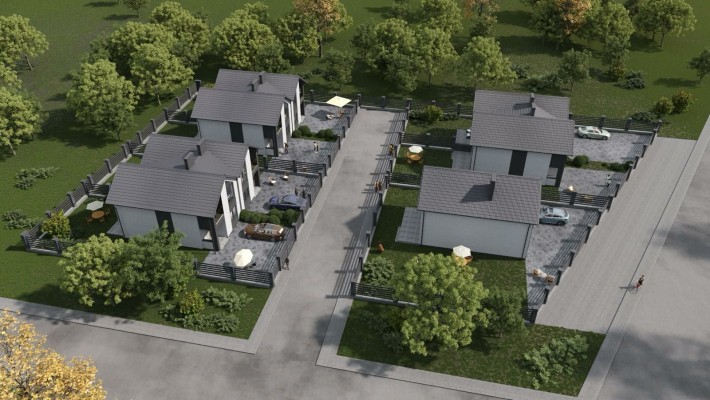 Окремий будинок та дуплекси 120м.кв у Боратині, вул. Набережна - фото 1