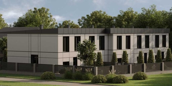 Продаж таунхауса біля річки, закритий передній двір, 115м2 - фото 1