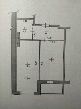 Продаж великої 1кім.кв. - фото 1