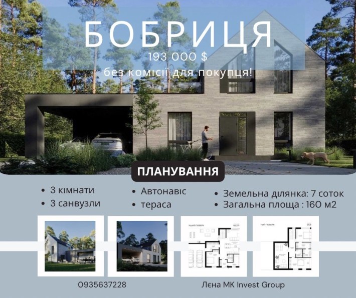 Розтермінування! Старт продажу будинка 7 соток  в лісі навпроти озера - фото 1