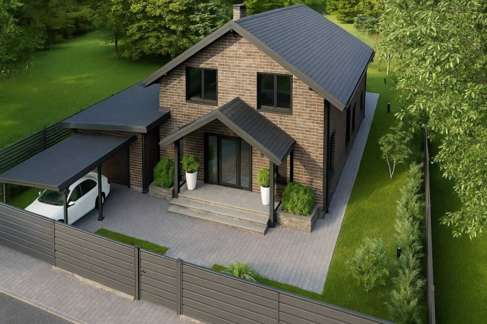 Просторий будинок 140 м² з гаражем біля лісу, 10 соток, Дмитрівка - фото 1